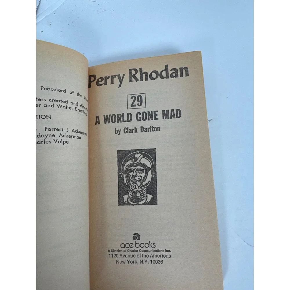 Perry Rhodan Lot 4 PB #25 27 28 29 1st Ace Printings 1973 Vintage Sci-Fi